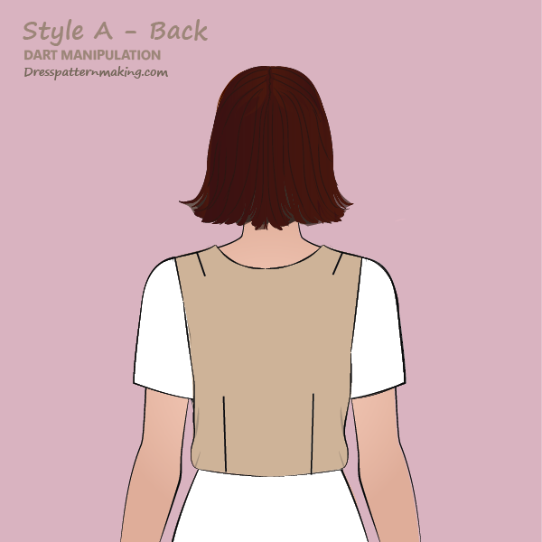 Basic Bodice Design: Block Back (Waist Dart and Shoulder Dart)