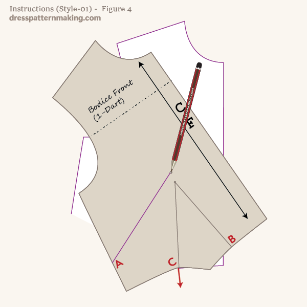 Rotate the block to close the dart