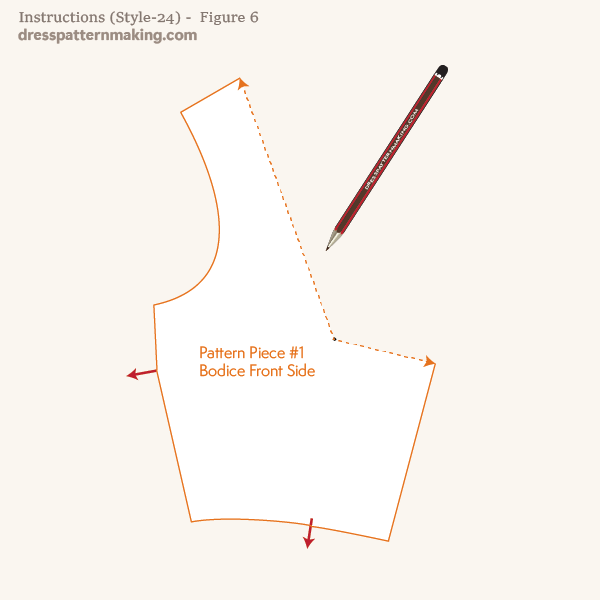 Lift block and draw in the lines.