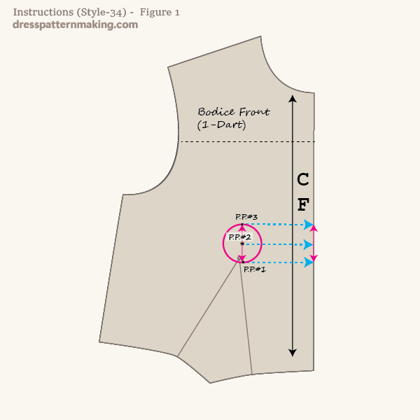 Block showing circle and design lines