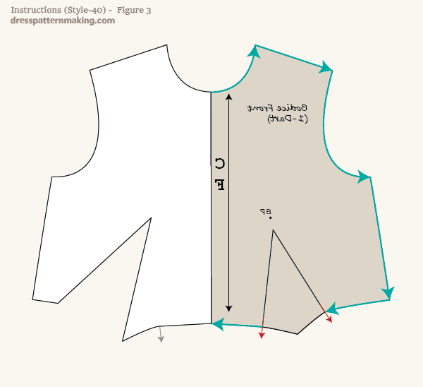 Flip block over and trace again