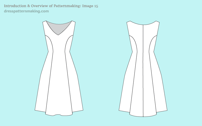 Image 15: The Design; a sleeveless armhole princess line dress