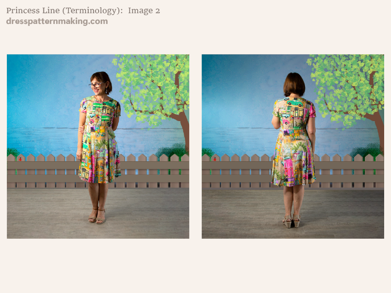 Photos of my Lina dress; front and back