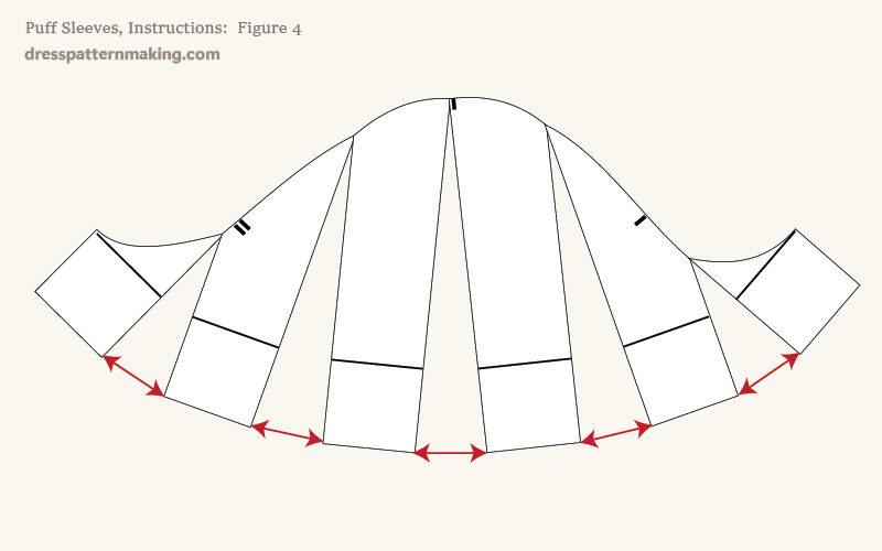 Second example: cut and spread at bicep line this time