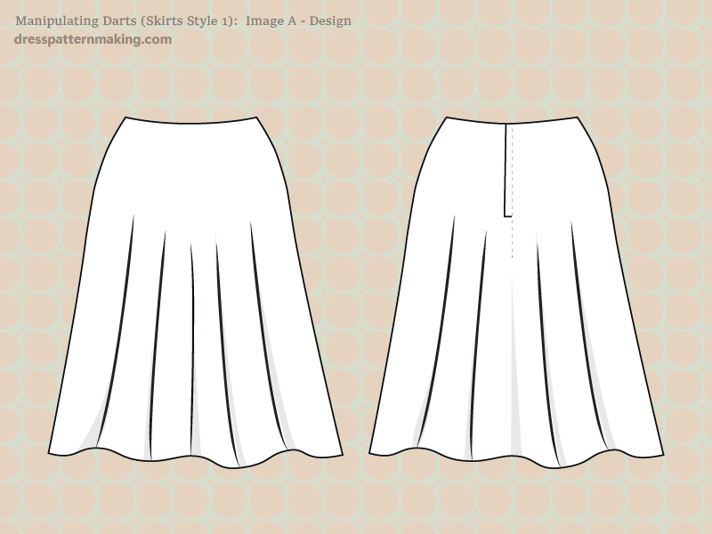 Figure A: Design that will be created through skirt dart manipulation