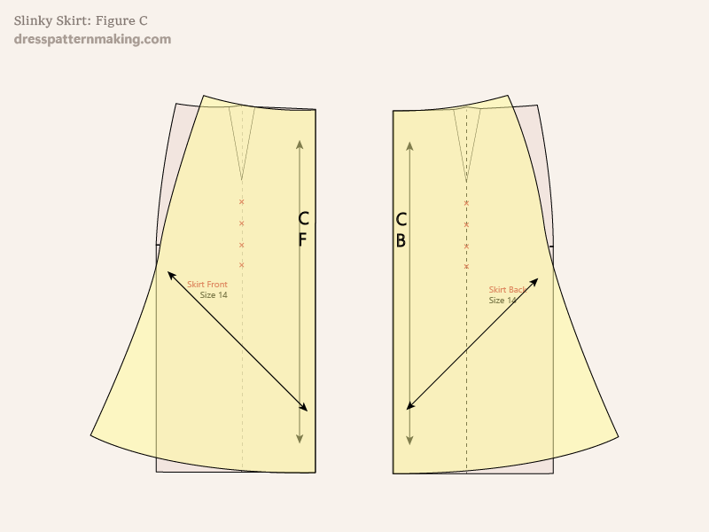 Figure C: Comparison, final pattern and original block