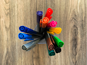 felt tipped pens